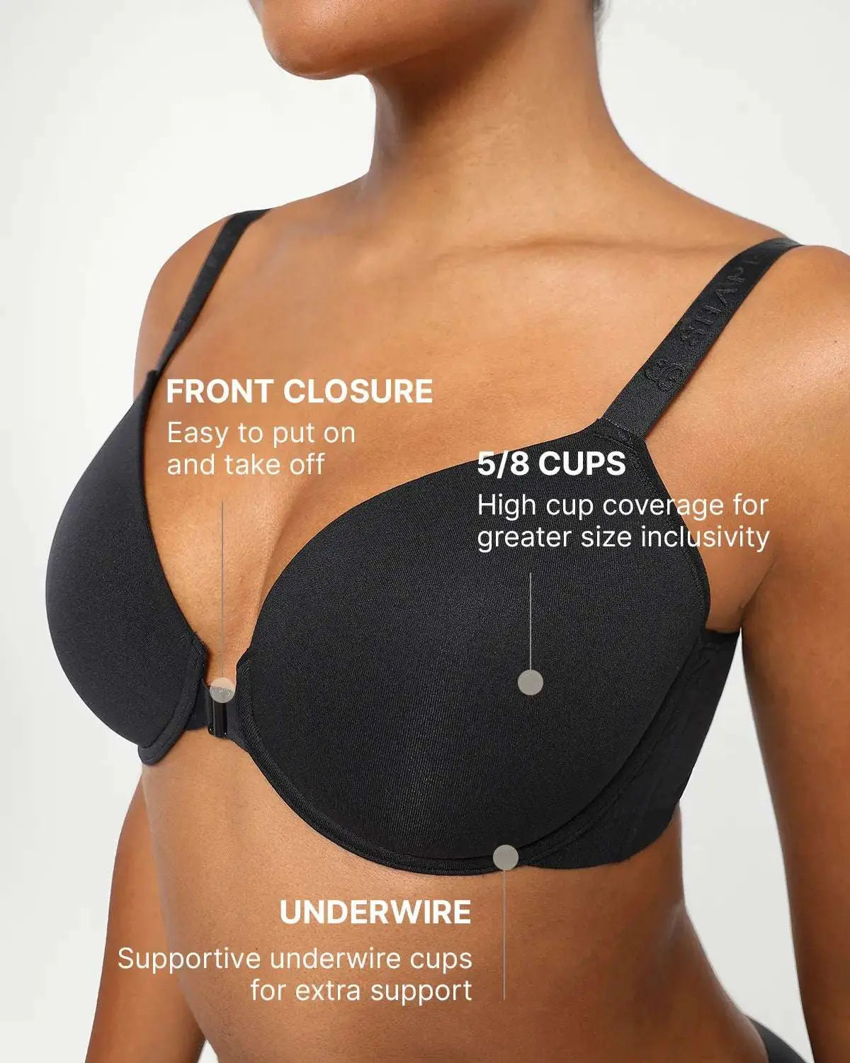 WireEase® Front Close Underwired T-Shirt Bra