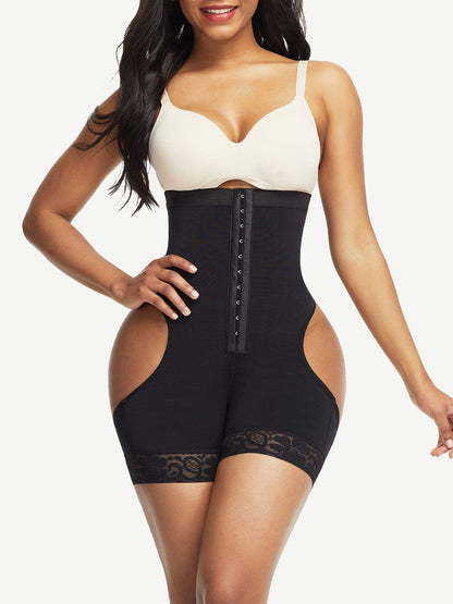 Short gainant taille haute extensible et ouvert aux fesses, vente en gros 